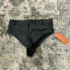 Faux Leather Rave Bottoms
